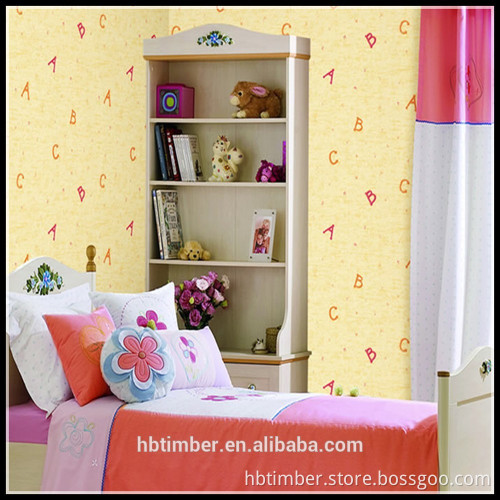 3d pvc kids wallpaper for interior decoration with lovely animals from China supplier